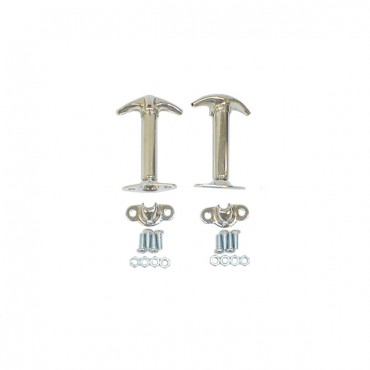 SET DE GANCHOS CROMADOS 55 AL 95 JEEP CJ  WRANGLER YJ